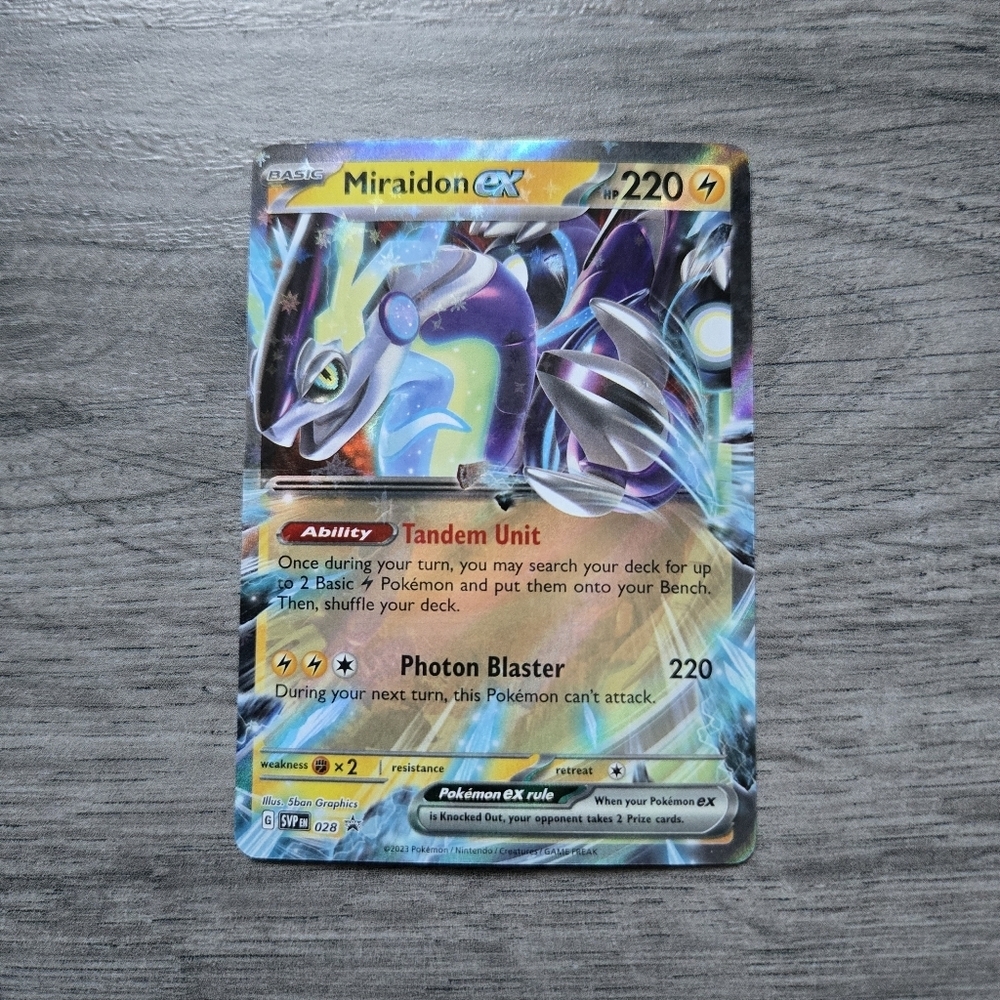 Miraidon ex #28 Pokemon Promo Holo Card